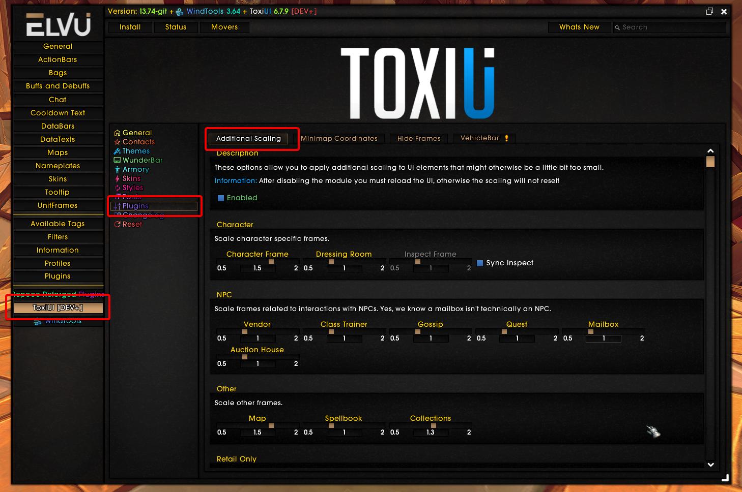 Additional Scaling Options